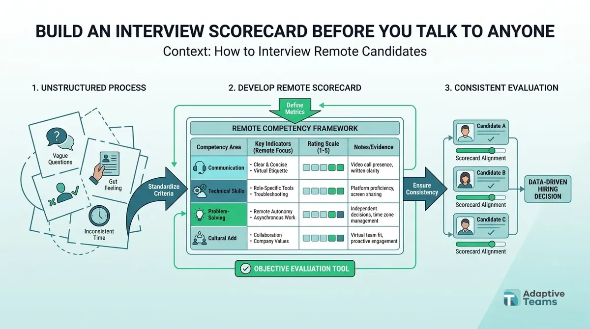 Infographic: Build An Interview Scorecard Before You Talk To Anyone