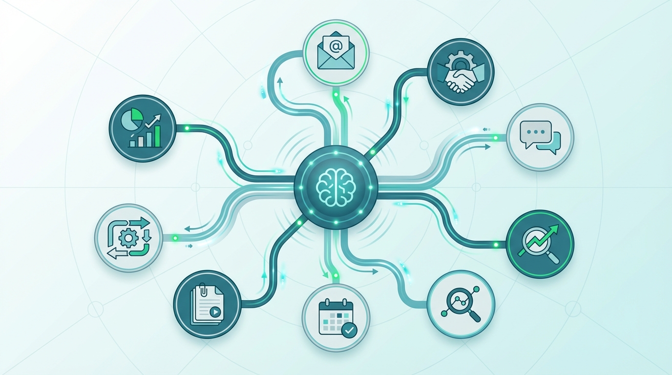 AI operator connecting business tools and workflows