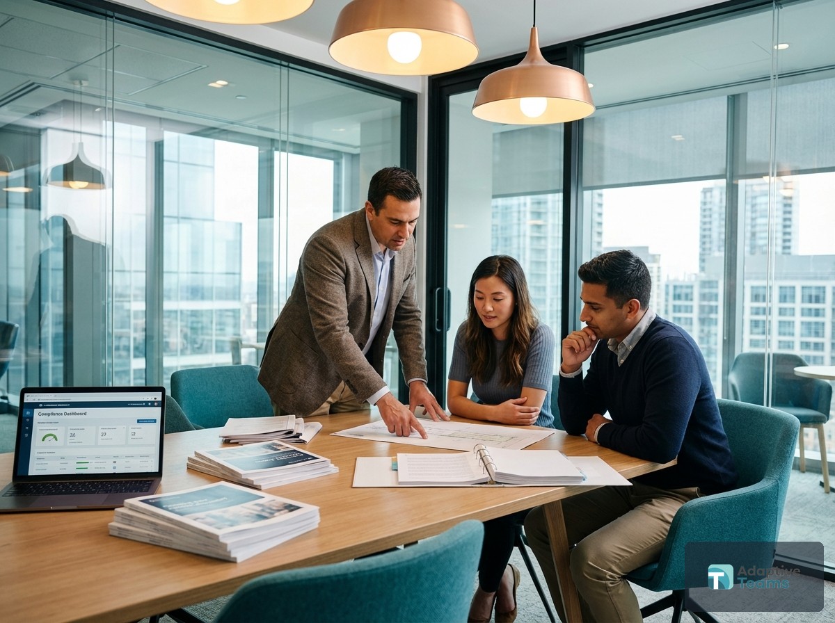 Adaptive Teams HR Outsourcing - Compliance and Regulation Illustration
