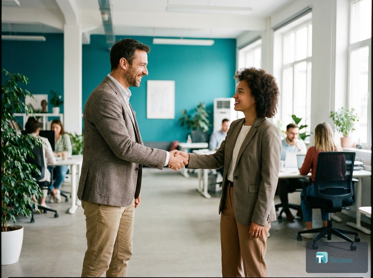Adaptive Teams Recruitment Services - Talent Matching Illustration