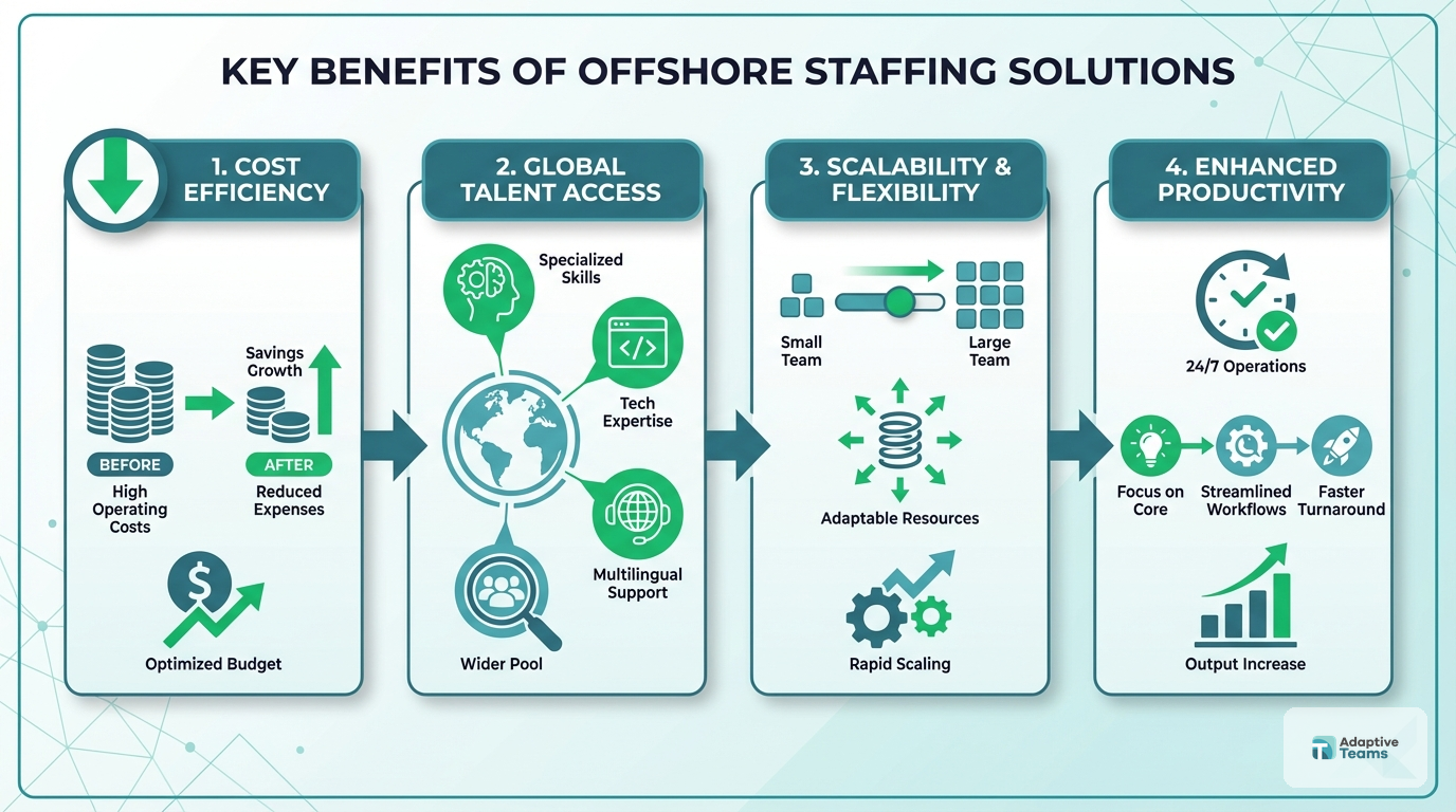 Key Benefits of Offshore Staffing Solutions