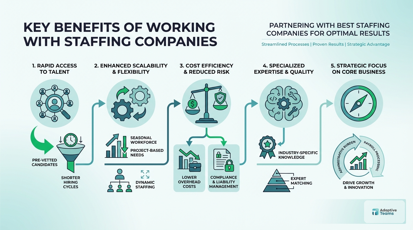 Key Benefits of Working With Staffing Companies