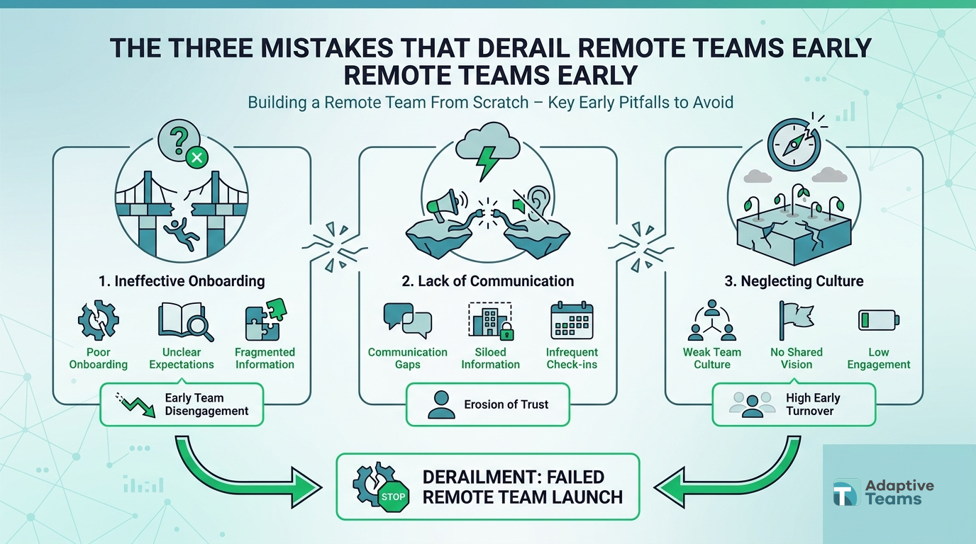 The Three Mistakes That Derail Remote Teams Early