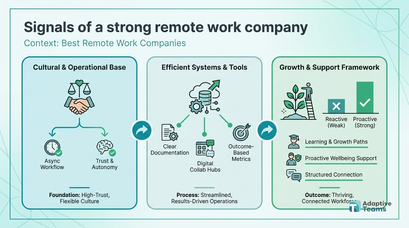 Signals of a strong remote work company