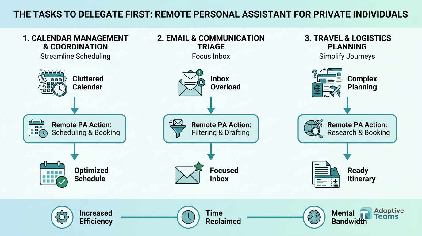 The tasks to delegate first