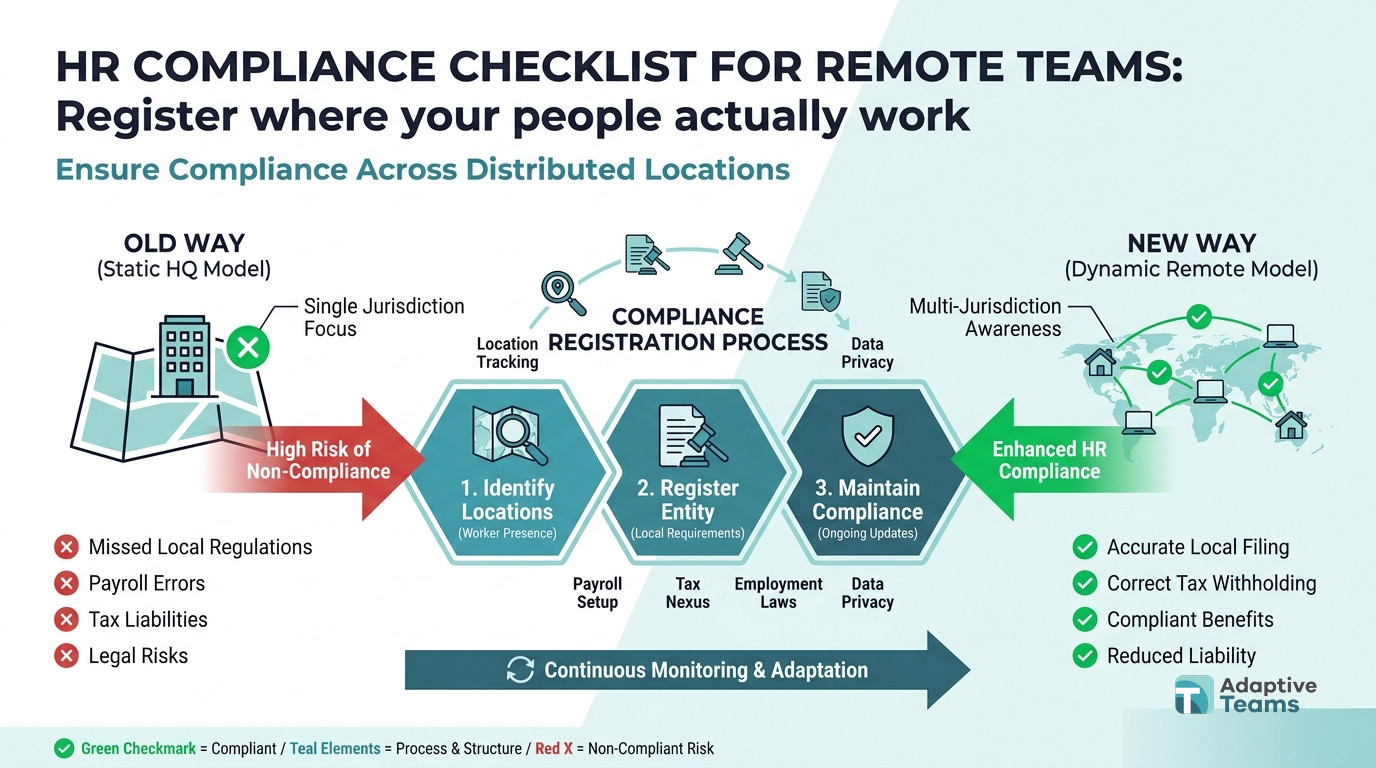 Register where your people actually work