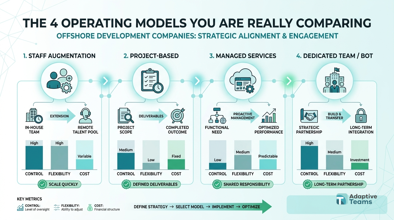 The 4 operating models you are really comparing