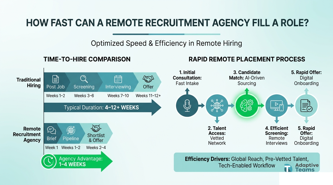 How fast can a remote recruitment agency fill a role?