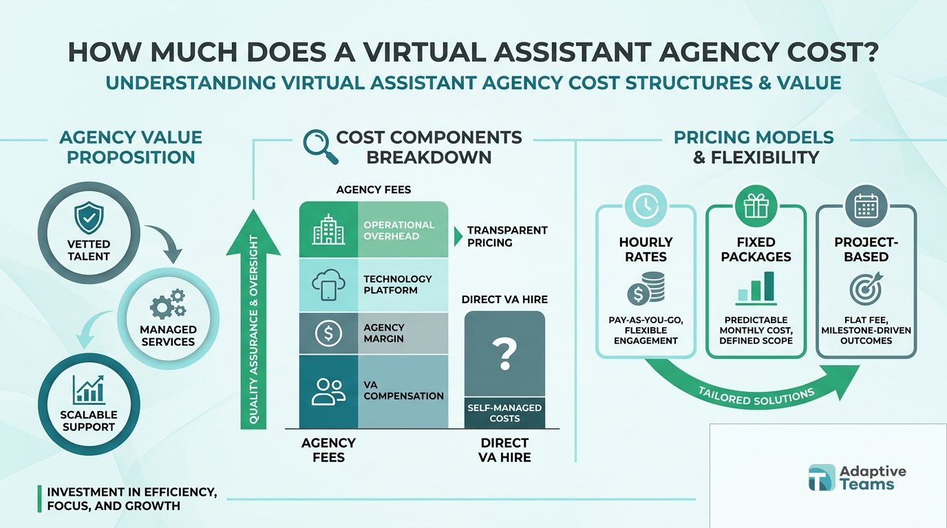 How much does a virtual assistant agency cost?